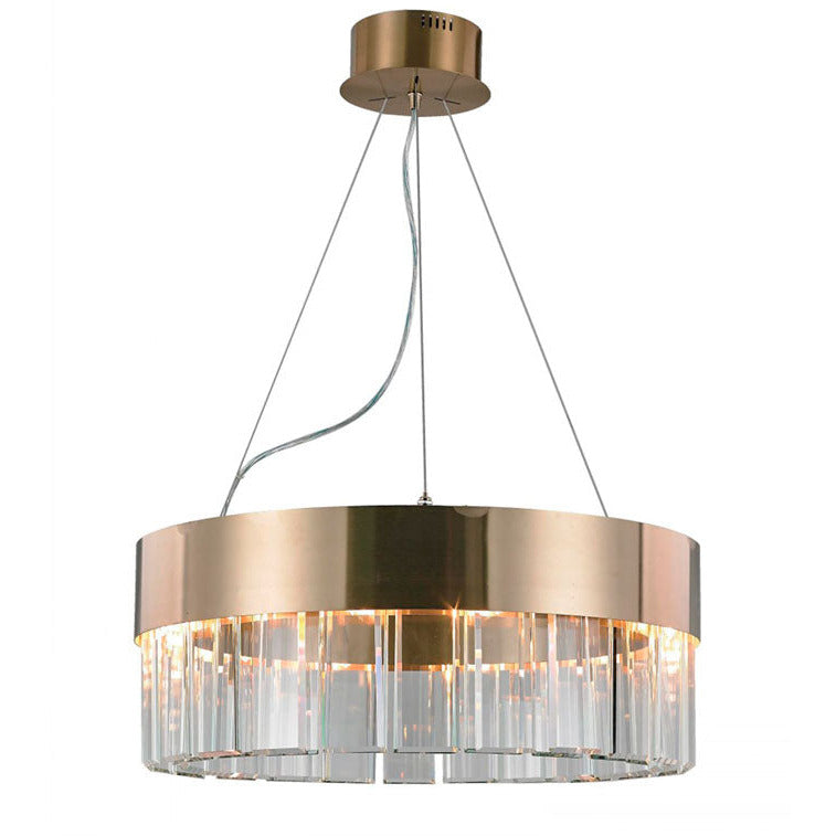 LAMP. COLGANTE DORADO CHAMPAÑA 10L G9 40W