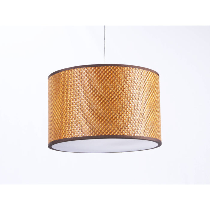 LAMP. COLGANTE NÍQUEL SATINADO 2L E27 60W