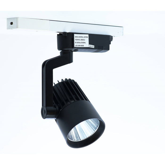 Lámpara Led Riel Negro 1L 24W 85-265V 4000K