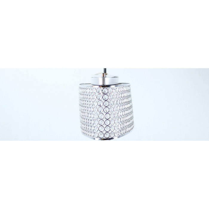 Lámpara Colgante/Techo De Cristal*5Lts*G9*40W*(B/I)*120V 60Hz*Acab. En Cromo (Convertible)