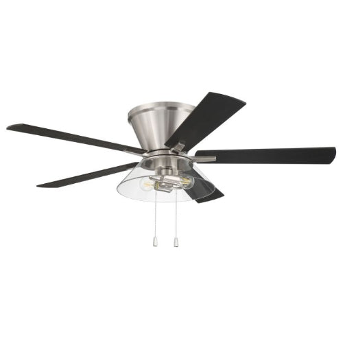 VENTILADOR DE TECHO 52" NIQUEL 2L (INCLUYE BOMBILLO LED 4W ATENUABLE)