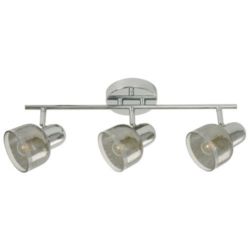 LAMP. TECHO REFLECTORA CROMO 3L E27 40W