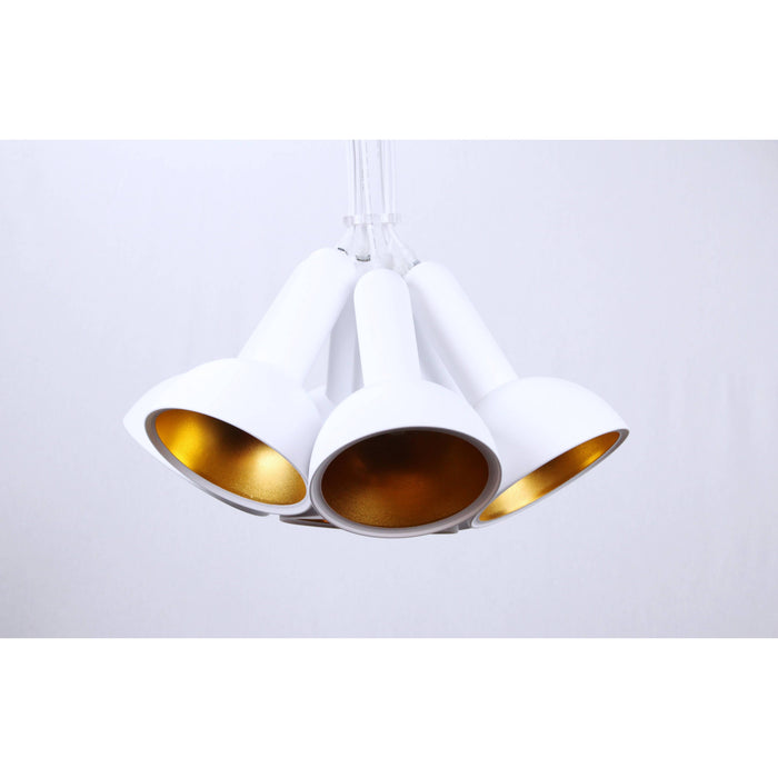 Lámpara Colgante Blanco 7L E27 60W
