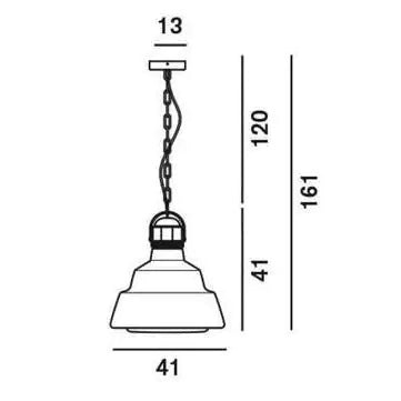LÁMPARA COLGANTE GLAS SUSPENSIÓN FOSCARINI