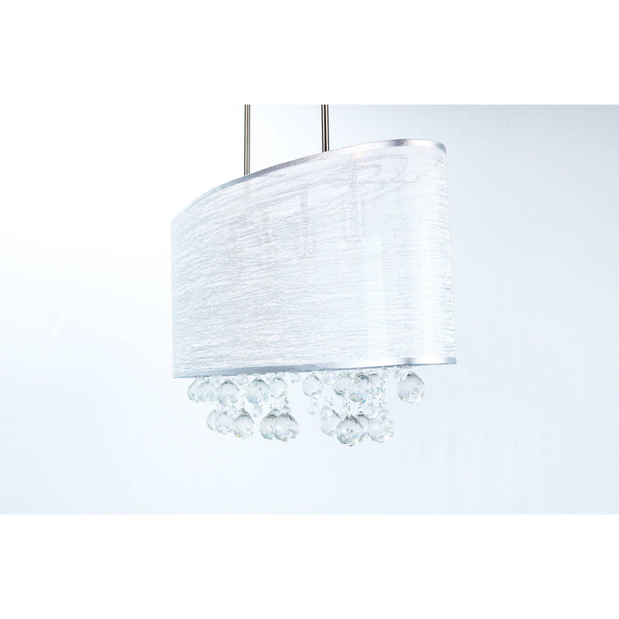 LAMP. TECHO CROMO 4L E27 40W