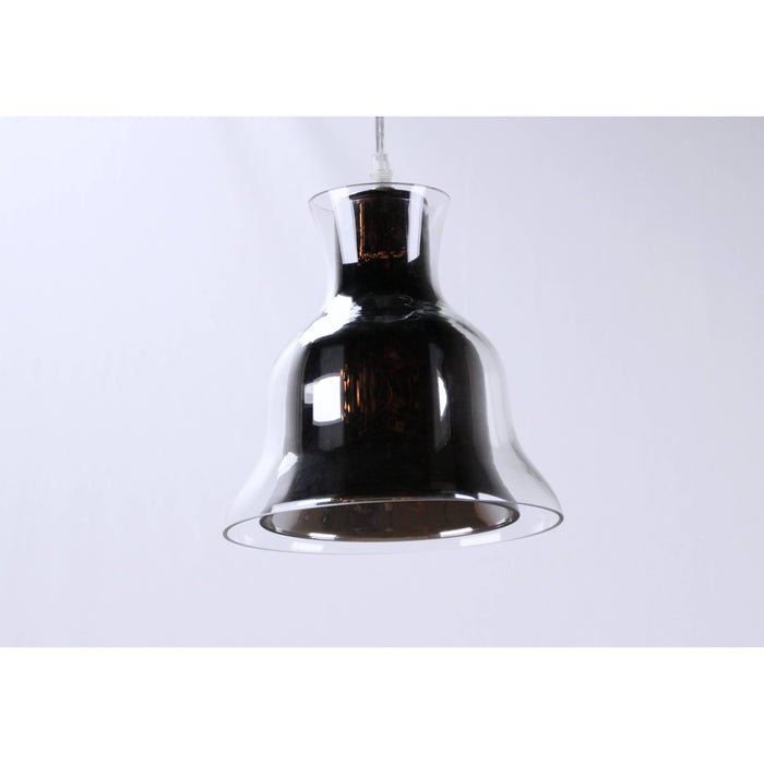 LAMP. COLGANTE NÍQUEL SATINADO 1L E27 60W
