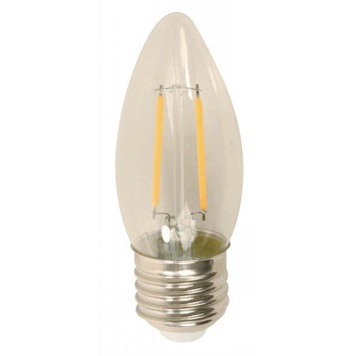BOMBILLO LED FILAMENTO TORPEDO E27 2W 120V 2700K