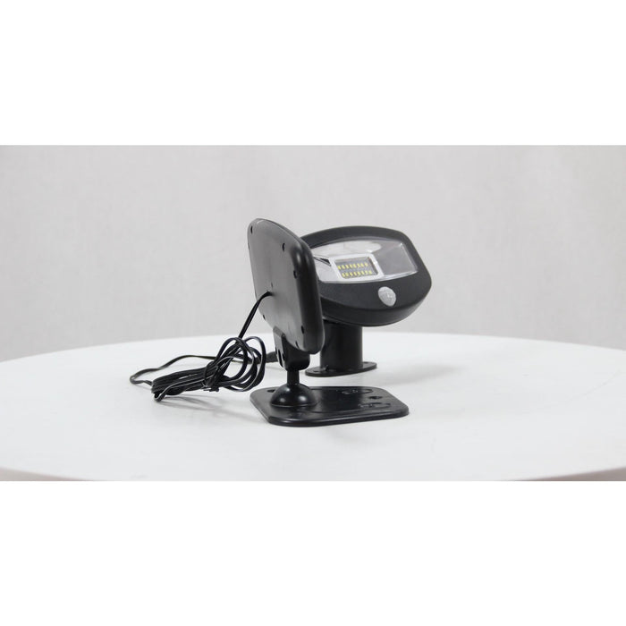 LAMP. LED EXT. SOLAR PARED NEGRO 1W 6000K CON SENSOR IP44
