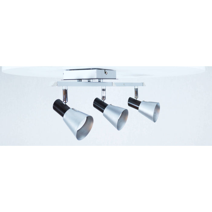 Lámpara Techo Reflectora Gris 3L Gu10 50W