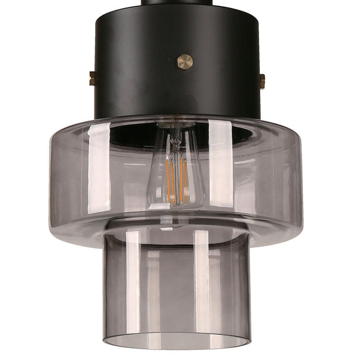 LAMP. TECHO AHUMADO 1L E27 60W