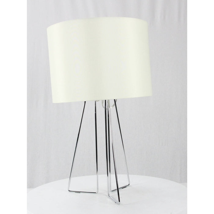 LAMP. MESA CROMO 1L E26 60W