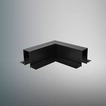 CONECTOR SLIM RIEL HORIZONTAL ESQUINERA NEGRO