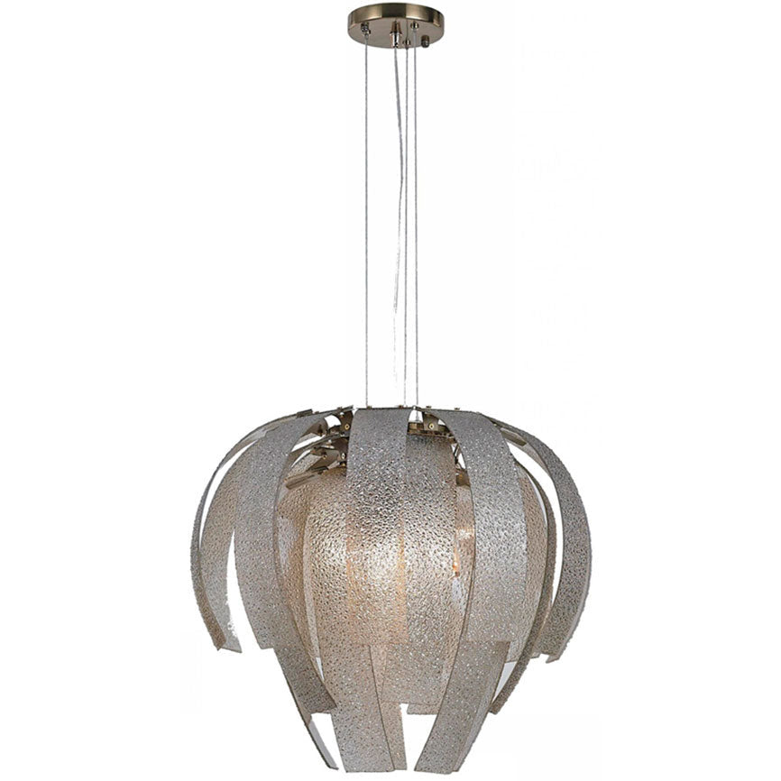 LAMP. COLGANTE DORADO CHAMPAÑA 4L E14 40W