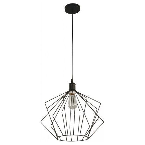 LAMP. COLGANTE NEGRO 1L E27 60W
