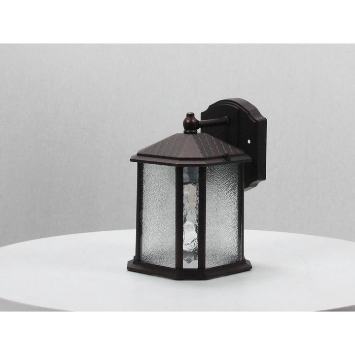 LAMP. EXT. PARED BRONCE OSCURO 1L E27 60W
