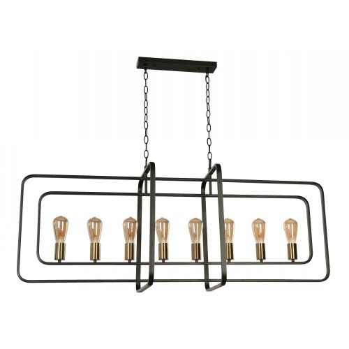 LAMP. TECHO NEGRO 8L E27 60W