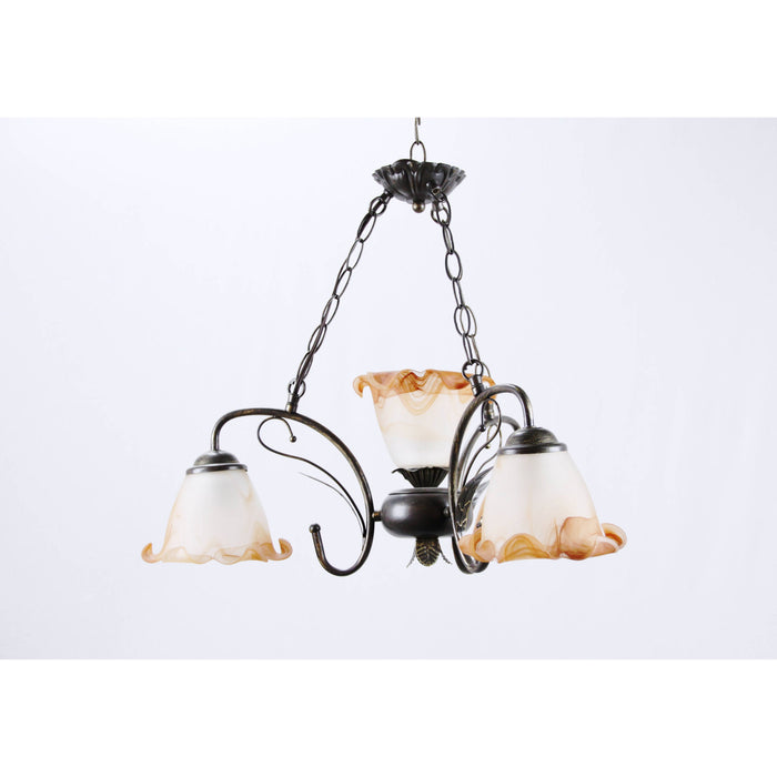 LAMP. TECHO BRONCE 4L E27 60W