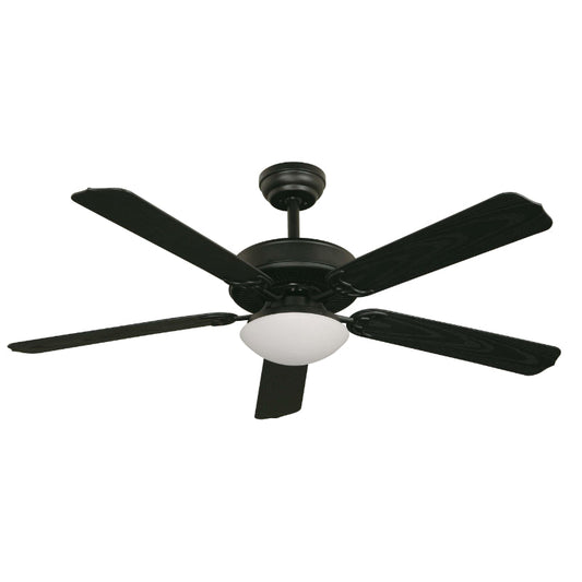 VENTILADOR DE TECHO NEGRO 52" DC 2L E27 10W 120V CONTROL REMOTO