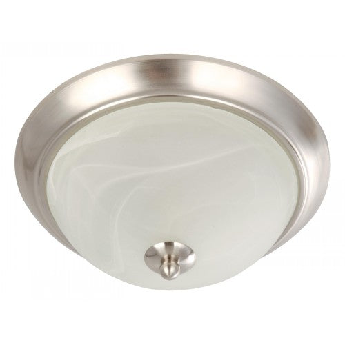 LAMP. TECHO NIQUEL SATINADO 1L E27 60W 2PZS
