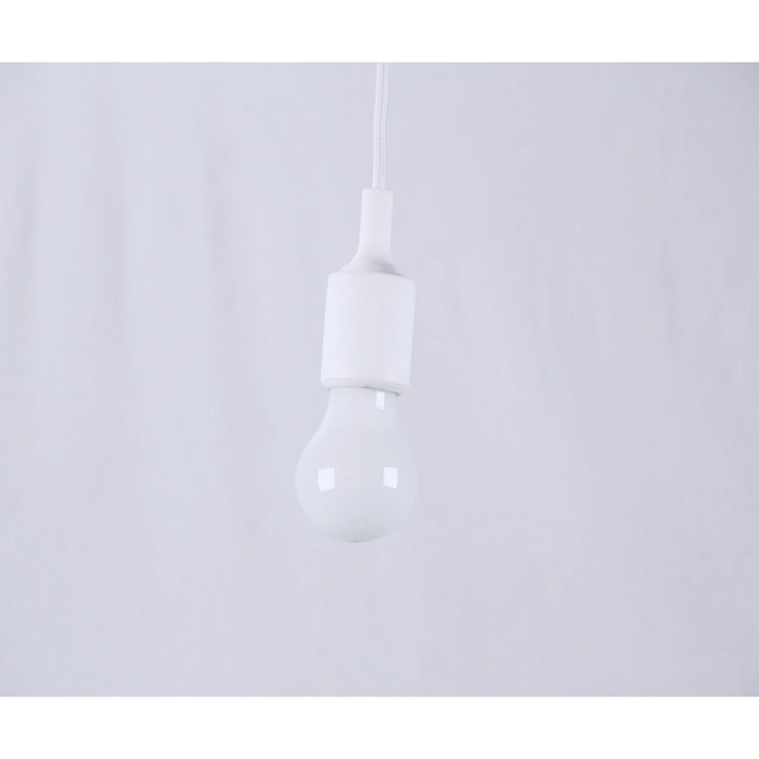 LAMP. COLGANTE BLANCO 1L E27  60W