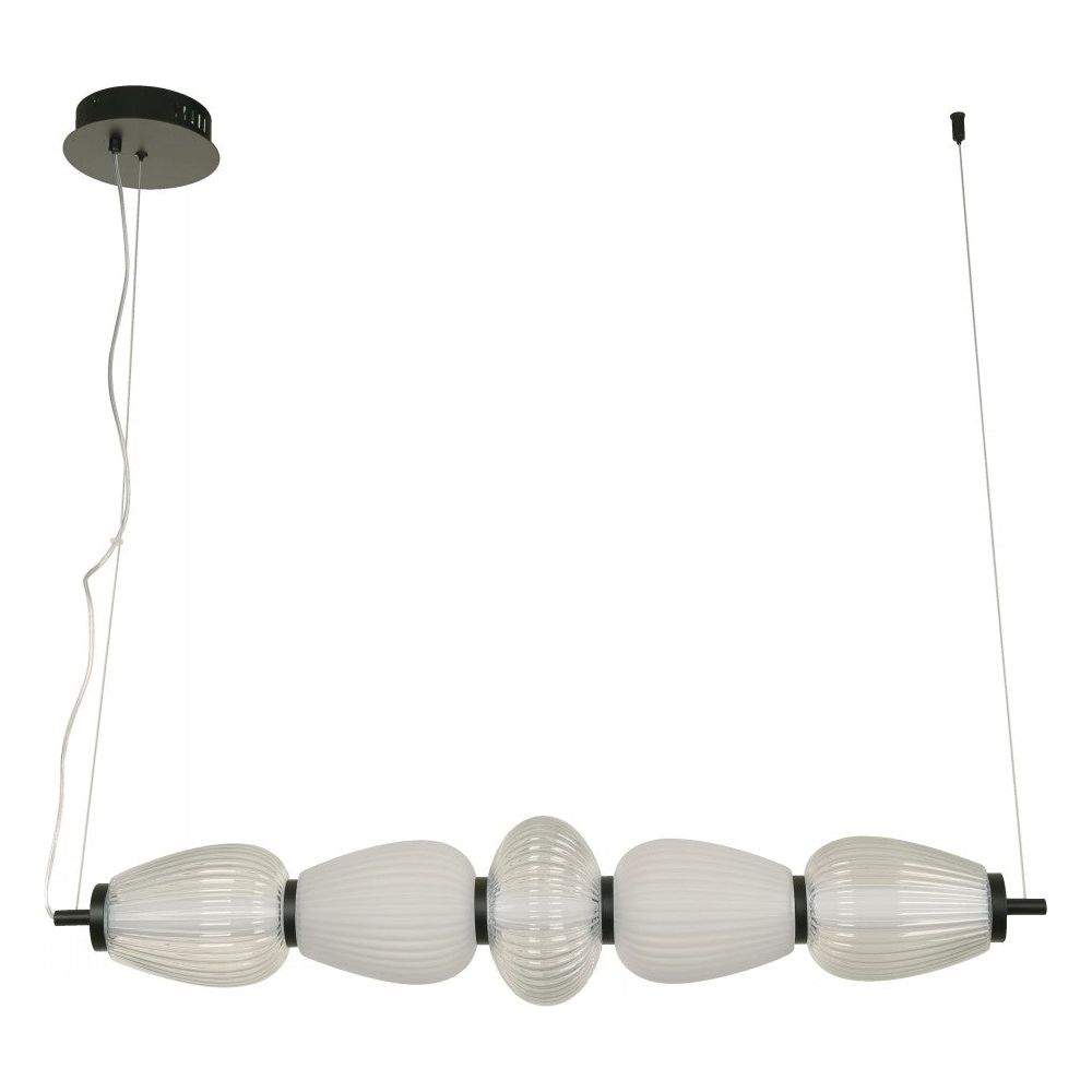 LAMP. LED COLGANTE NEGRO 24W 100-240V 3000K