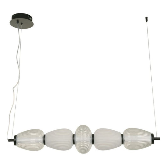 LAMP. LED COLGANTE NEGRO 24W 100-240V 3000K