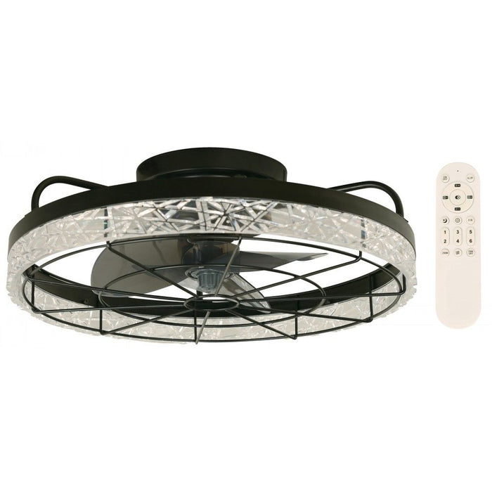 VENTILADOR LED DE TECHO NEGRO 48W 100-240V