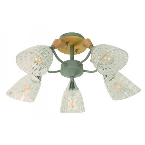 LÁMPARA DE TECHO 5L E27