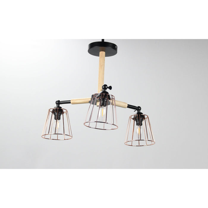 LAMP. TECHO NEGRO 3L E14 40W