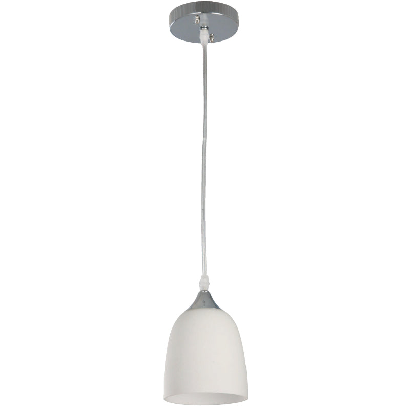 LAMP. COLGANTE CROMO 1L E27 60W