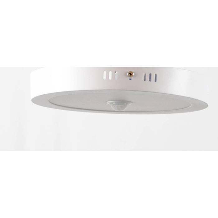 LAMP. LED TECHO BLANCO 1L 18W 6000K CON SENSOR DE MOVIMIENTO