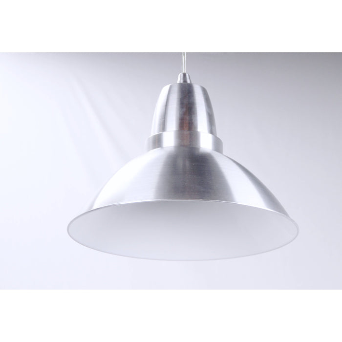 LAMP. COLGANTE PLATEADO 1L E27 100W