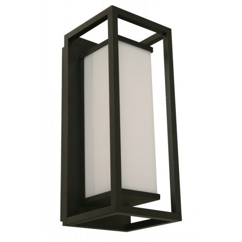 LAMP. LED EXT. DE PARED NEGRO 7W 100-240V 3000K