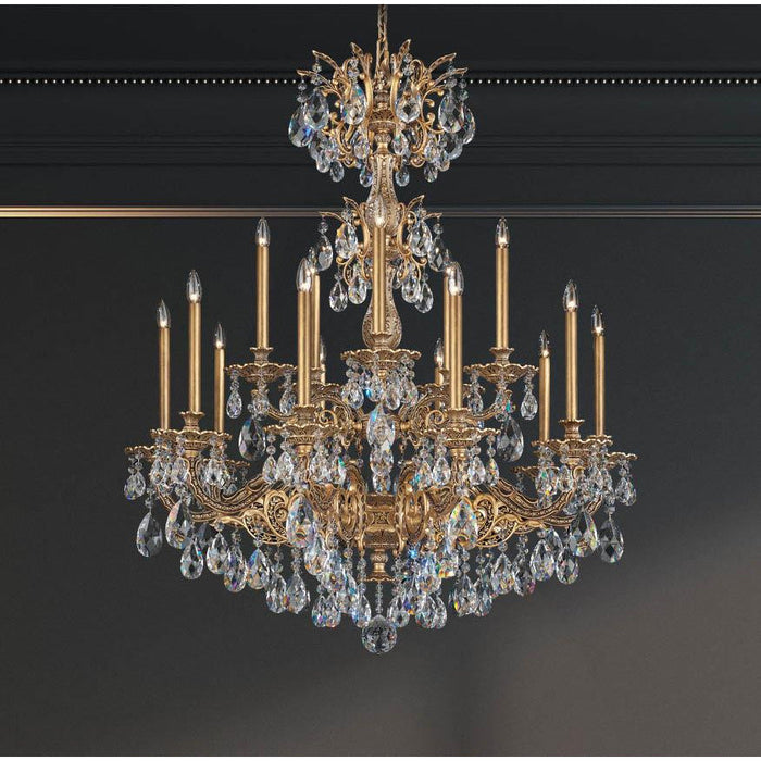 LAMP. COLGANTE CHANDELIER MILANO 15L E12 60W