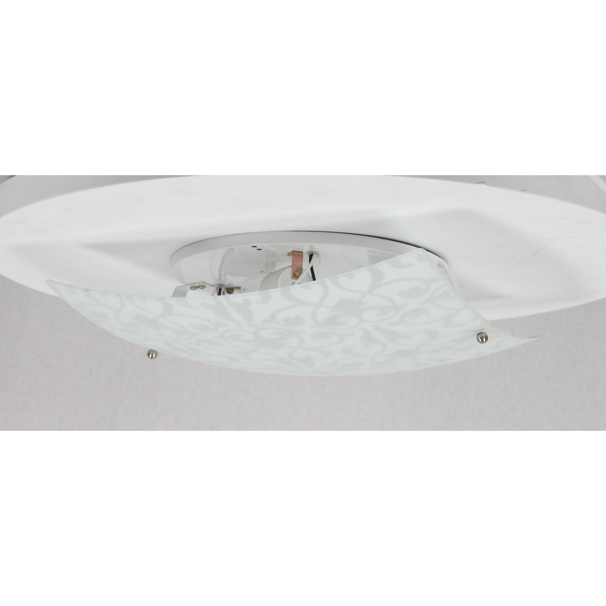 LAMP. TECHO NIQUEL SATINADO 1L E27 60W