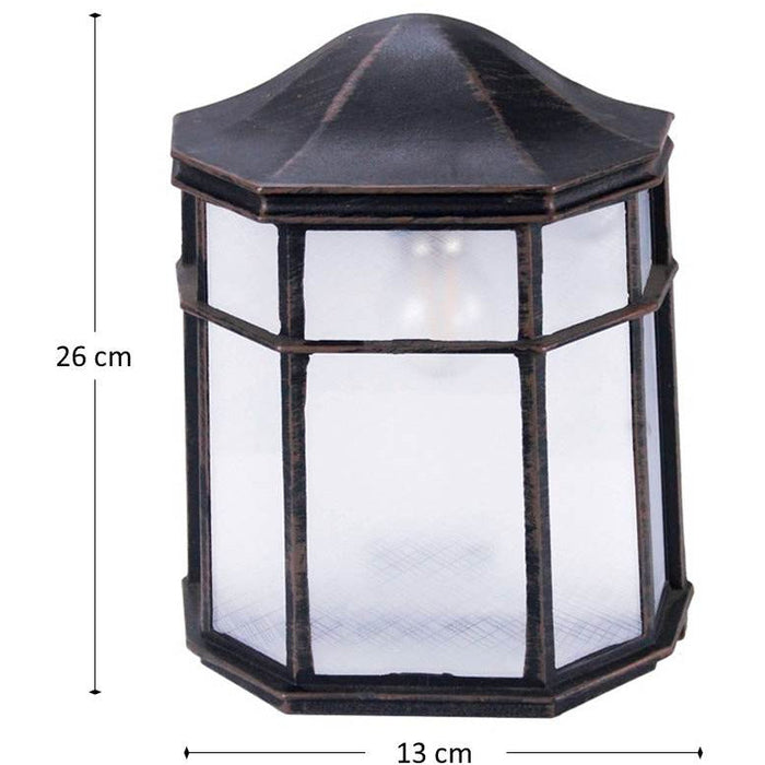 LAMP. EXT. PARED OXIDO 1L E27 60W