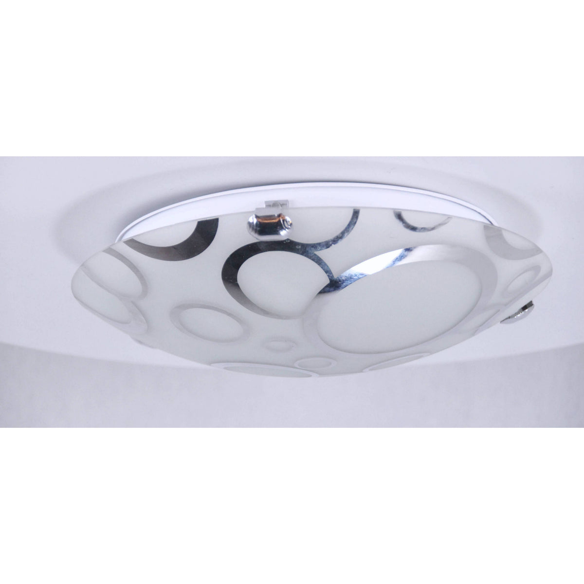 LAMP. TECHO CROMO 2L E27 60W