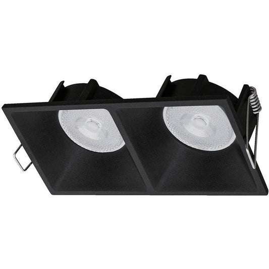 LAMP. TECHO EMPOTRABLE NEGRO 2L GU10 13W