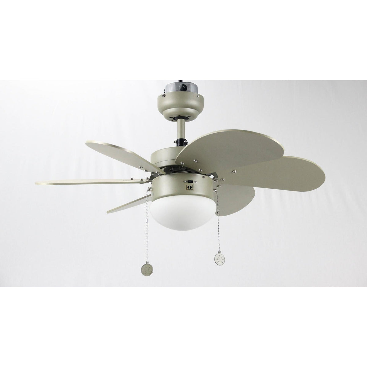VENT. TECHO 32" PLATA CHAMPAN 1L E27 60W