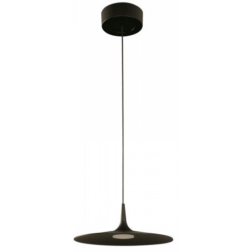 LAMP. LED COLGANTE NEGRO 1L 12W 100-240V 3000K