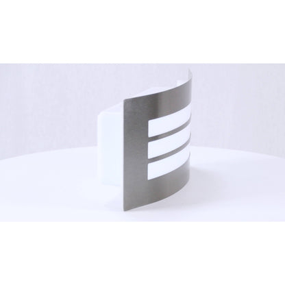 LAMP. EXT. PARED PLATEADO 1L E27 40W