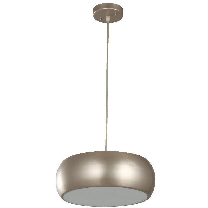 LAMP. COLGANTE NÍQUEL SATINADO 3L E27 40W
