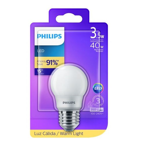 BOMBILLO LED MINIBULB A15 3.5-40W 100-240V 3000K