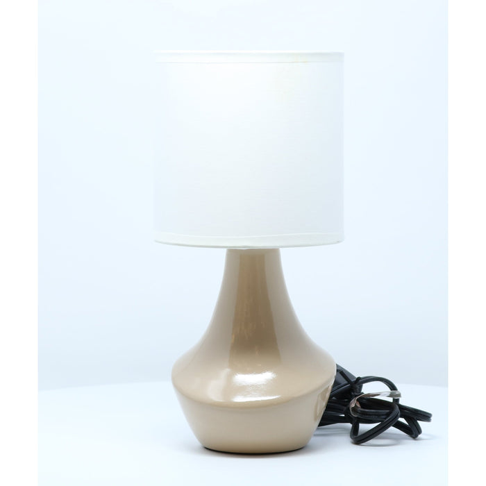 LAMP. MESA CREMA 1L E27 40W (2 PIEZAS)