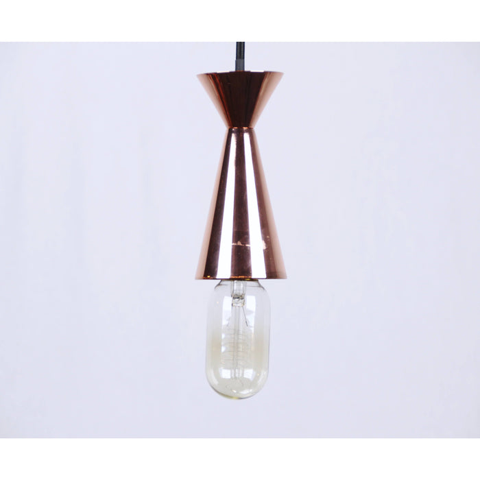 LAMP. COLGANTE COBRE 1L E27 60W
