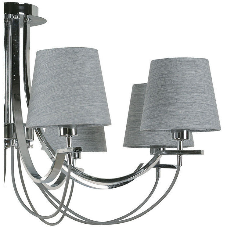 Lámpara Techo Cromo 8L E14 40W