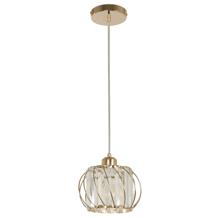 LAMP. COLGANTE DORADO FRANCÉS 1L E27 40W
