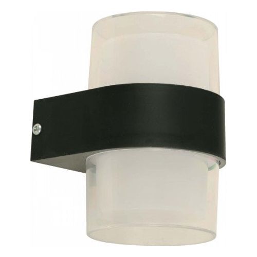 LAMP. LED DE PARED NEGRO 1L 7W 120V 3000K