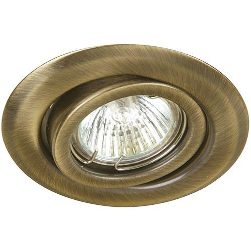 LAMP. TECHO BRONCE ANTIGUO 1L G5.3 50W