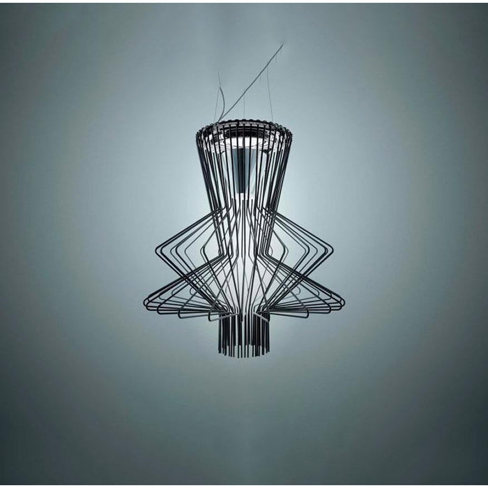 LAMP. COLGANTE ALLEGRO RITMICO NEGRO 1L PAR30 E27 100W
